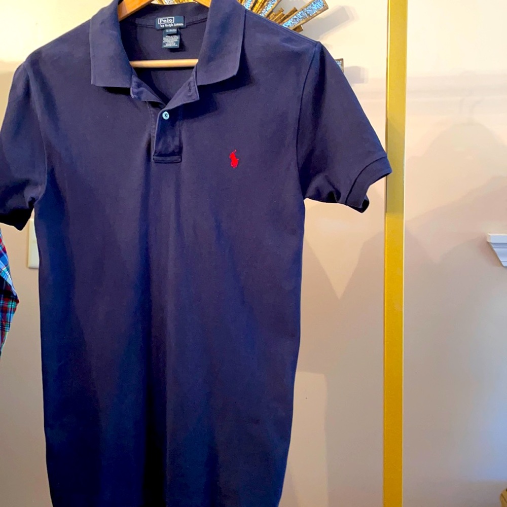 Navy Blue Polo By Ralph Lauren Boys shirt (size xl 18-20)